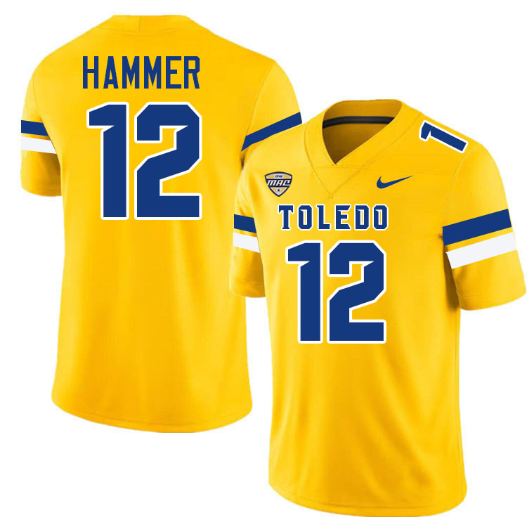 Bryson Hammer Toledo Jersey,Toledo Rockets College Football Jersey Youth College-Gold